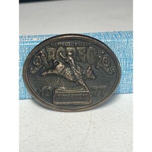 1977 Hesston NFR Belt Buckle - Limited Edition‎ 4th Annual - Rodeo